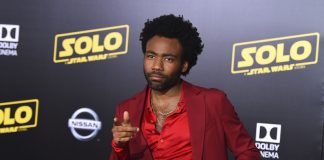 Donald Glover arrives at the premiere of "Solo: A Star Wars Story"