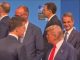 Greek Prime Minister Kyriakos Mitsotakis crossed paths with former U.S. President Donald Trump at the NATO summit in The Hague